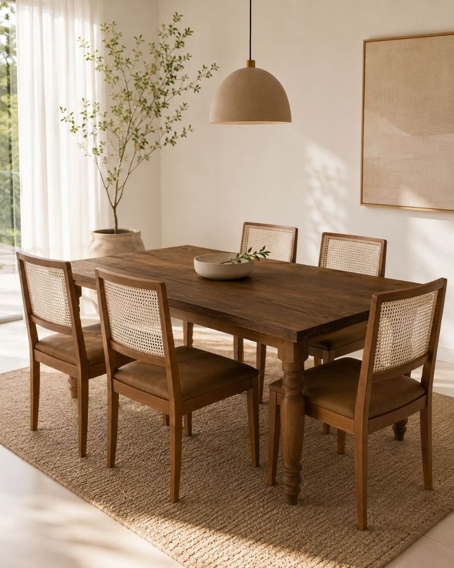Mesa de jantar com 6 cadeiras