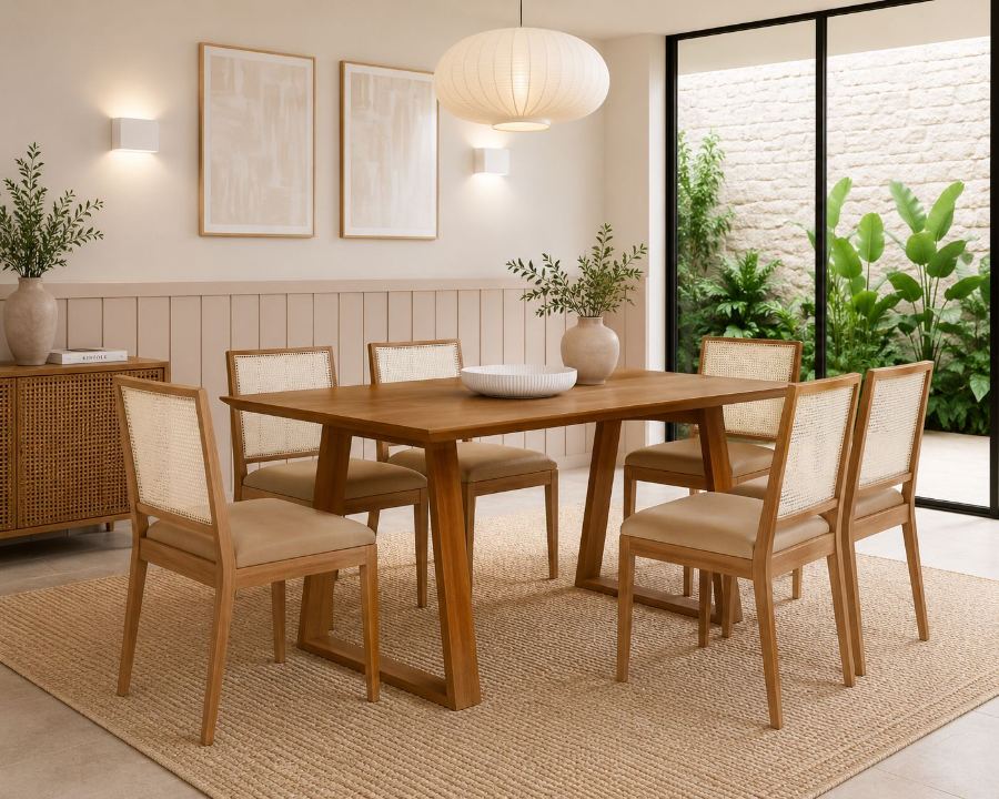 Mesa de jantar com 6 cadeiras